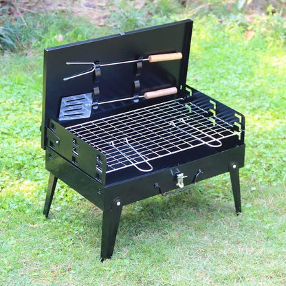 BBQ Portátil Plegable para Carbón GrillGo™ | La Parrilla que Todo Amante del Asado Necesita♨