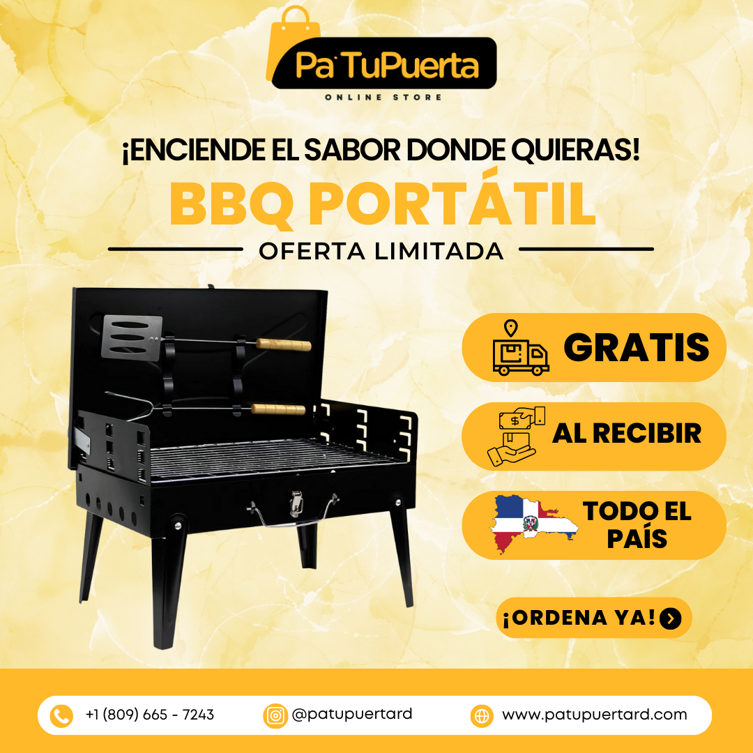 BBQ Portátil Plegable para Carbón GrillGo™ | La Parrilla que Todo Amante del Asado Necesita♨