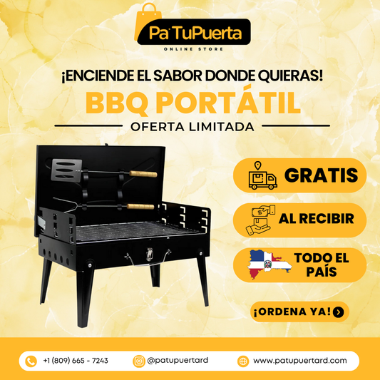 BBQ Portátil Plegable para Carbón GrillGo™ | La Parrilla que Todo Amante del Asado Necesita♨