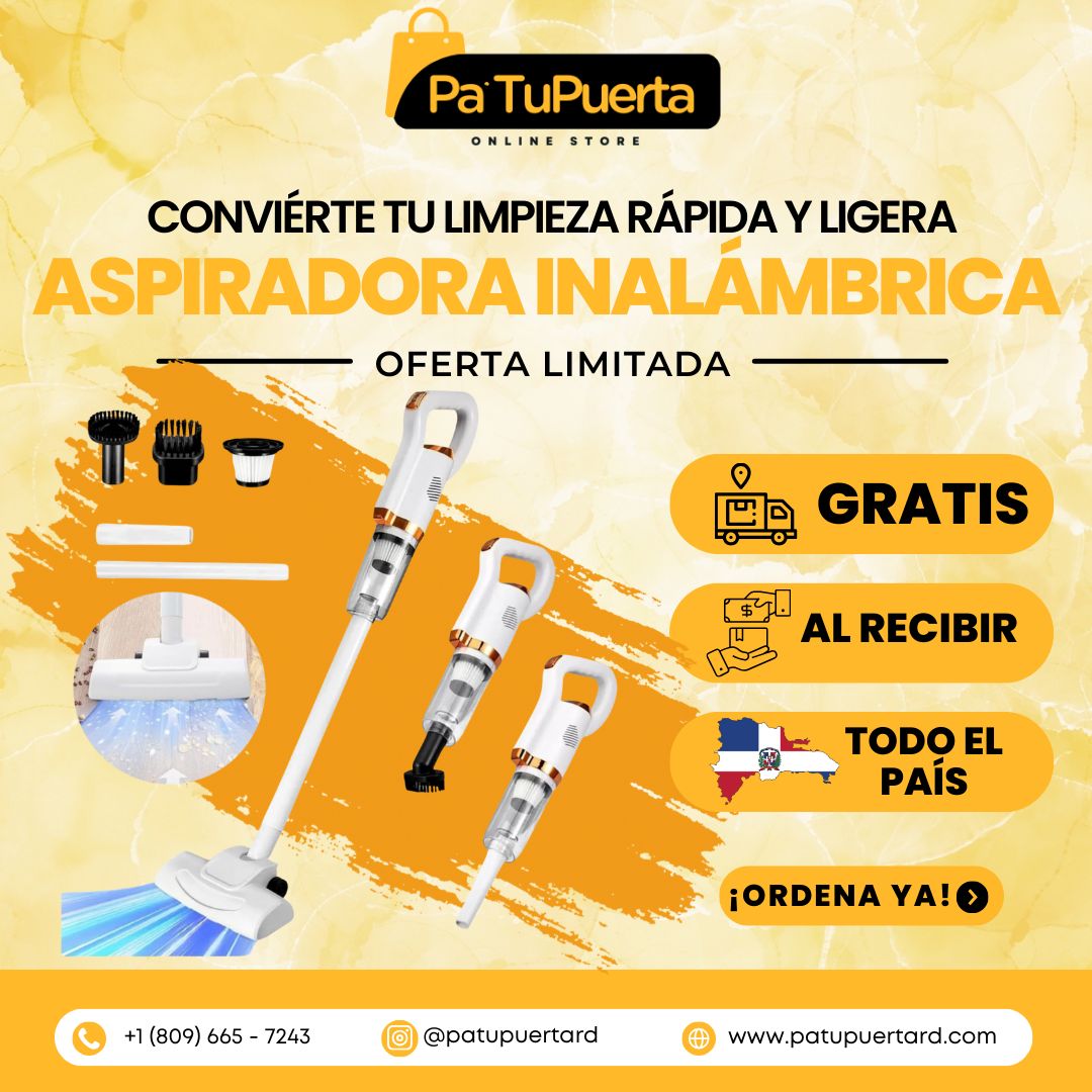Aspiradora Portátil AspiPro | Llega Hasta El Rincón Más Estrecho💦